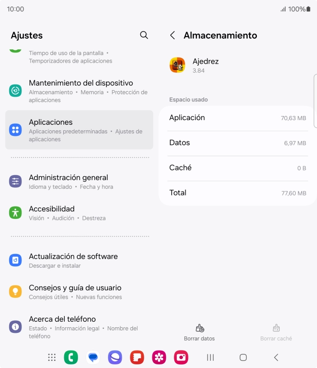 Pulsa la tecla de inicio para terminar y regresar a la pantalla de inicio.