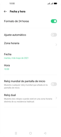 Pulsa el indicador junto a 