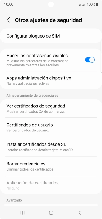 Pulsa Configurar bloqueo de SIM.