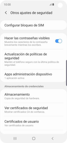 Pulsa Configurar bloqueo de SIM.