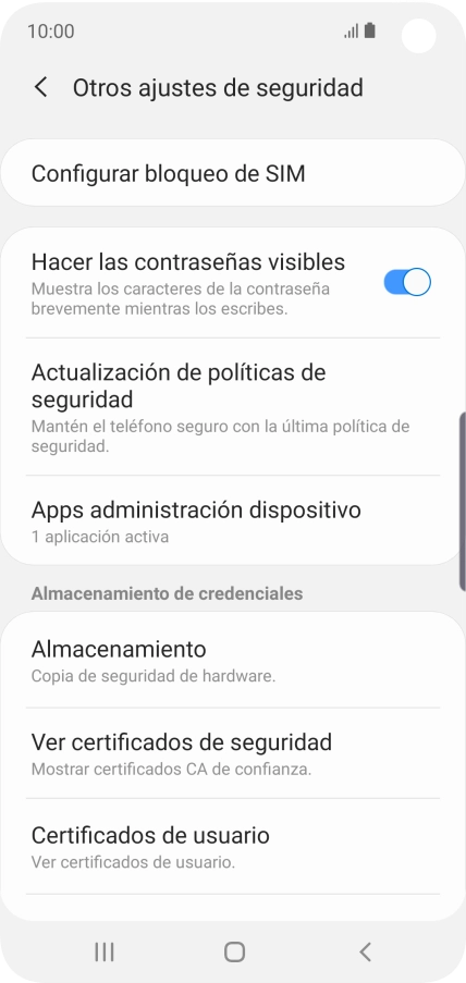 Pulsa Configurar bloqueo de SIM.