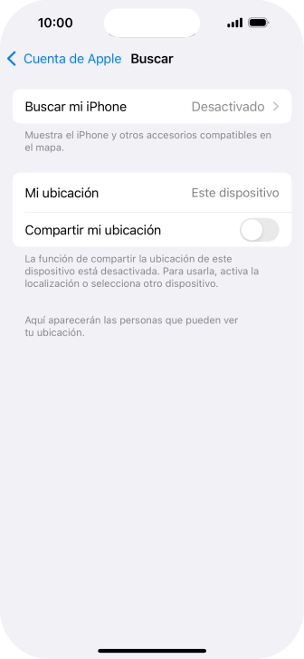 Pulsa Buscar mi iPhone.