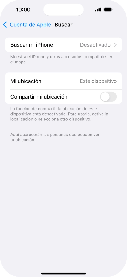 Pulsa Buscar mi iPhone.