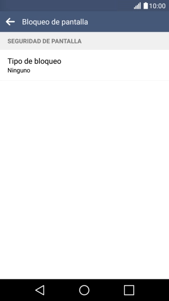 Pulsa Tipo de bloqueo.