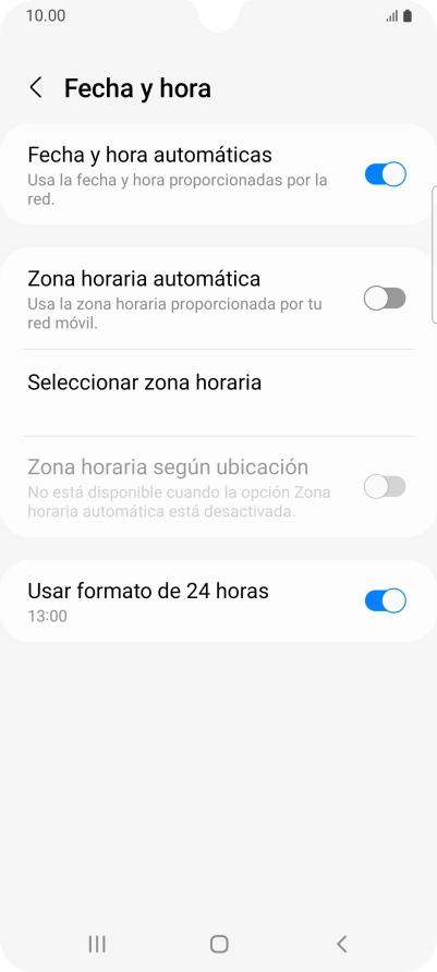 Pulsa el indicador junto a 