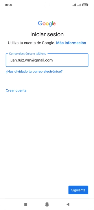 Pulsa Siguiente.