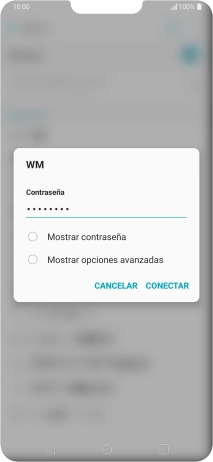 Introduce la contraseña de la red wifi y pulsa CONECTAR.