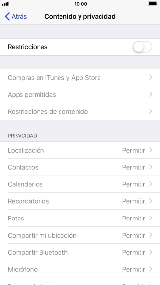 Pulsa el indicador junto a 