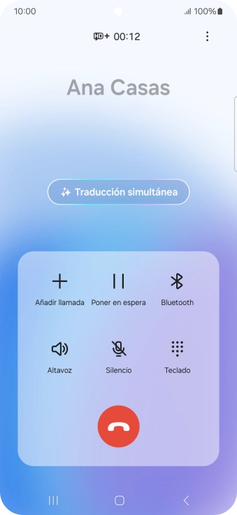 Pulsa Traducción simultánea.
