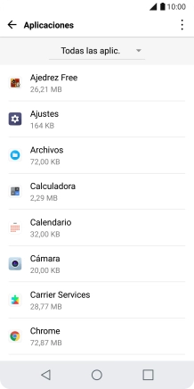 Pulsa la app deseada.