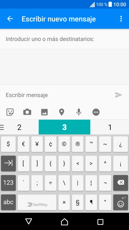 Pulsa abc para volver a la introducción de texto.