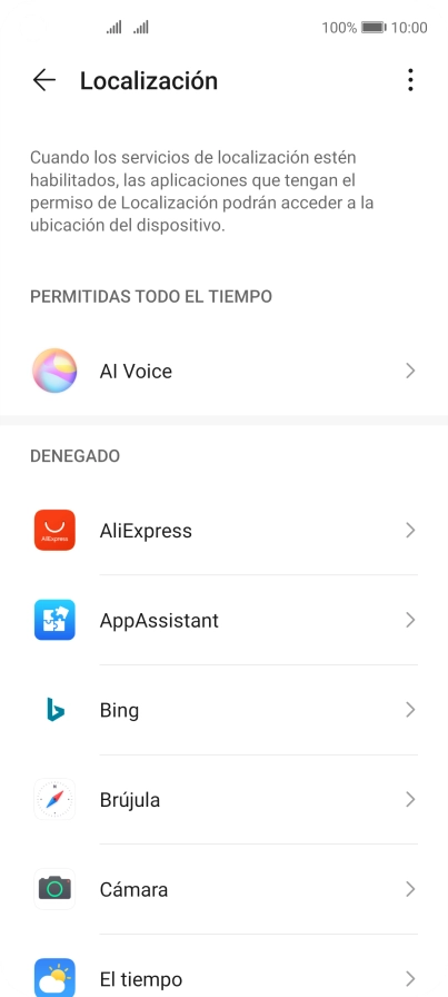 Pulsa la app deseada.