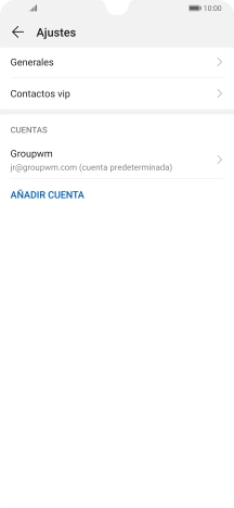 Pulsa la cuenta deseada.