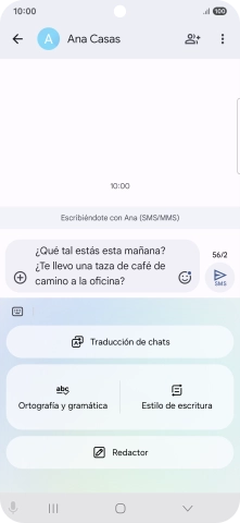 Para cambiar el estilo de escritura del texto, pulsa Estilo de escritura y sigue las indicaciones de la pantalla para utilizar la función.