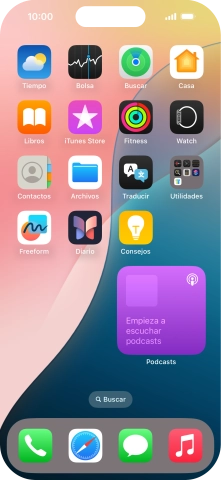 Si utilizas un grupo de widgets: Desliza el dedo hacia arriba o hacia abajo sobre el grupo para seleccionar el widget deseado.