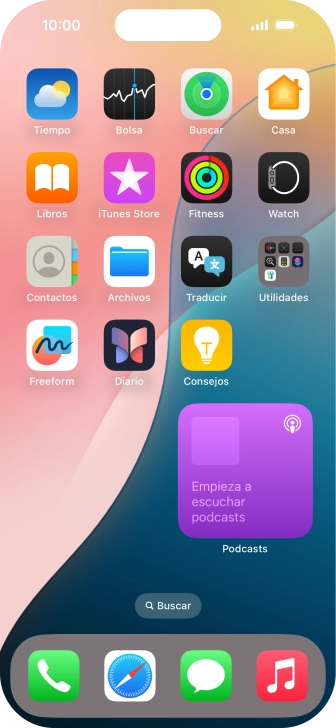 Si utilizas un grupo de widgets: Desliza el dedo hacia arriba o hacia abajo sobre el grupo para seleccionar el widget deseado.