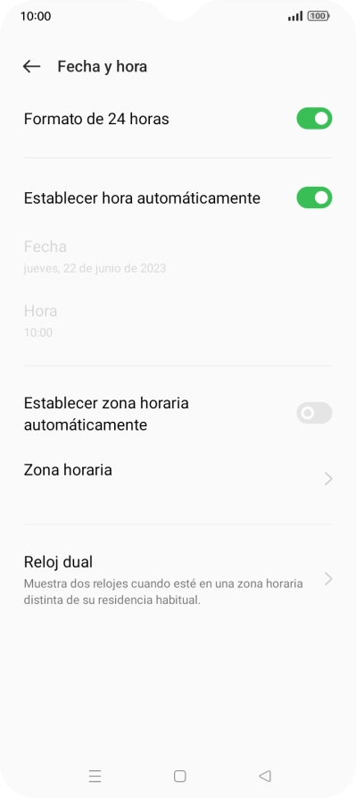 Pulsa el indicador junto a 