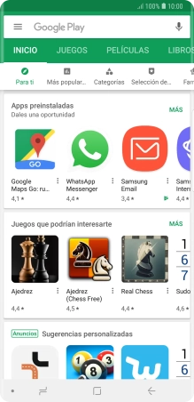 Desliza el dedo hacia la derecha desde la parte izquierda de la pantalla.