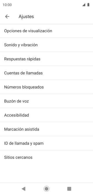 Pulsa Cuentas de llamadas.