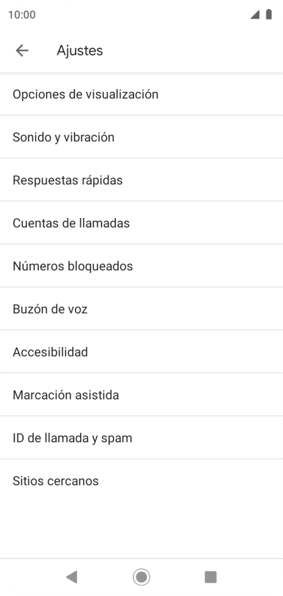 Pulsa Cuentas de llamadas.