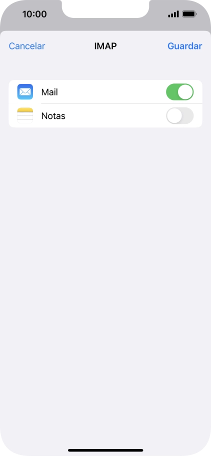 Pulsa Guardar. Ahora se ha configurado tu cuenta de correo electrónico. Si deseas seleccionar más ajustes del servidor de correo de entrada o de salida, continúa con los pasos siguientes.