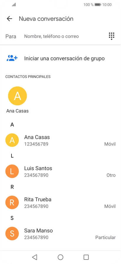 Pulsa en el campo junto a 