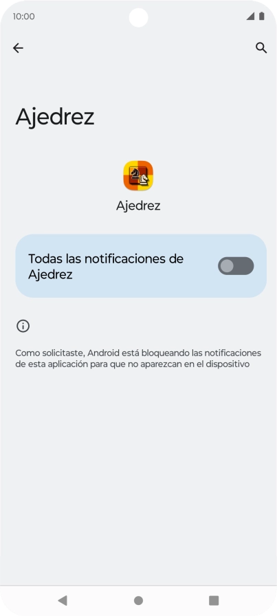 Pulsa el indicador para activar o desactivar la función.