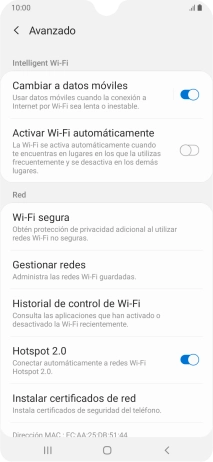 Pulsa el indicador junto a 