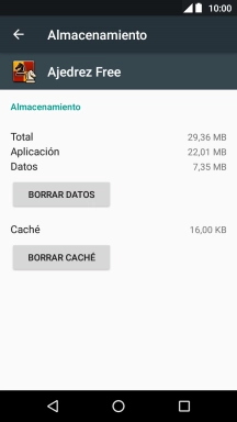 Pulsa BORRAR CACHÉ.