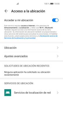 Pulsa Ubicación.