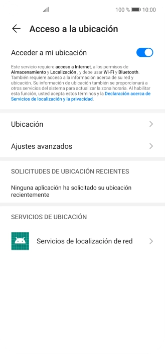 Pulsa Ubicación.