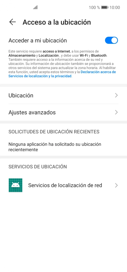 Pulsa Ubicación.