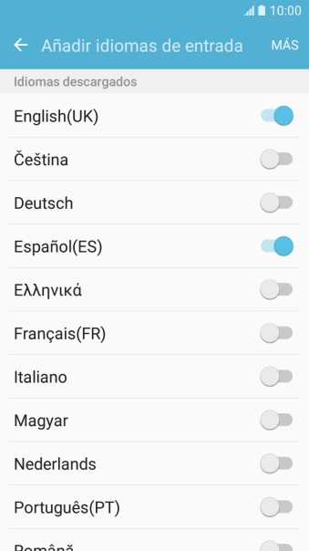 Pulsa la tecla de retroceso.