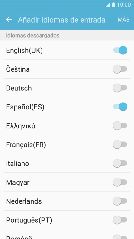 Pulsa la tecla de retroceso.