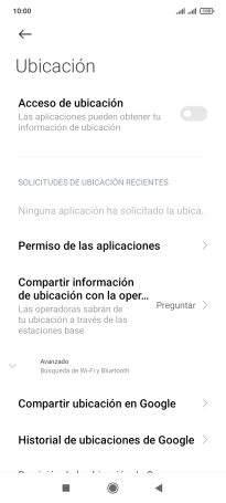 Pulsa el indicador junto a 