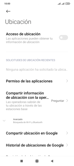 Pulsa el indicador junto a 