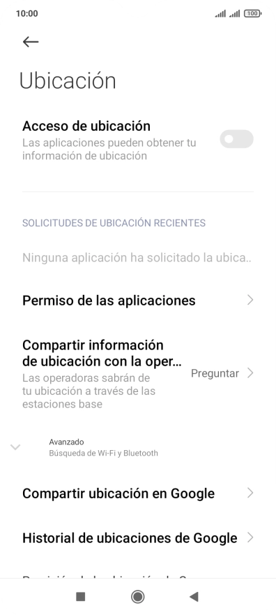 Pulsa el indicador junto a 