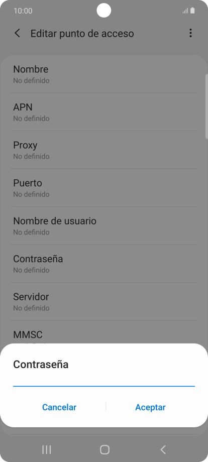 Introduce wap125 y pulsa Aceptar.