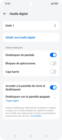 Pulsa los ajustes deseados.