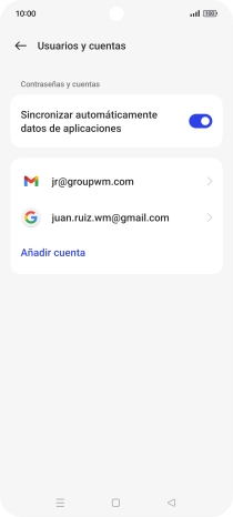 Pulsa el indicador junto a 