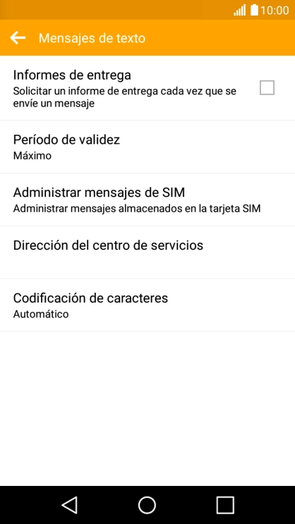 Pulsa Dirección del centro de servicios.