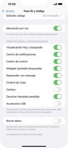 Pulsa el indicador junto a 