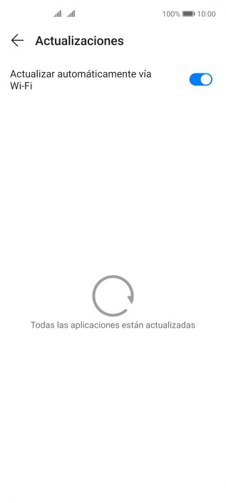 Para activar la actualización automática de apps a través de wifi, pulsa el indicador junto a 