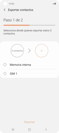 Pulsa el nombre de la tarjeta SIM.