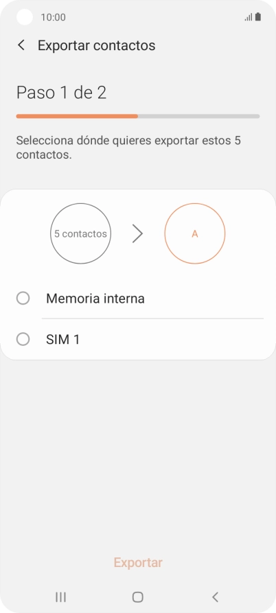 Pulsa el nombre de la tarjeta SIM.