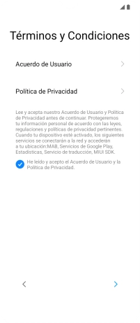Pulsa la flecha hacia la derecha.