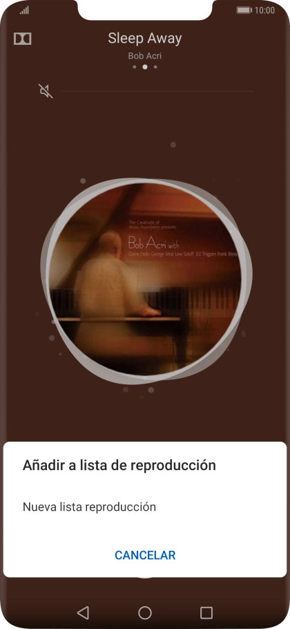 Pulsa Nueva lista reproducción.