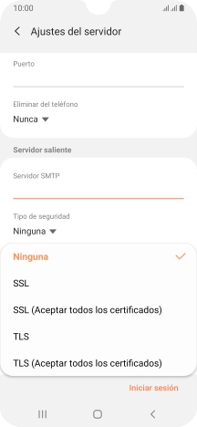 Pulsa Ninguna para desactivar la función.