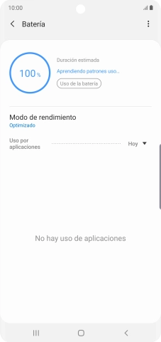 Pulsa Modo de rendimiento.