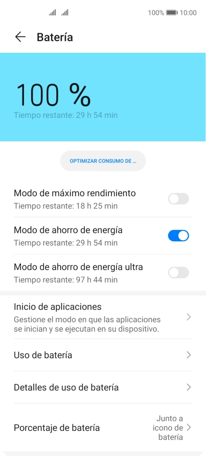 Desliza el dedo hacia arriba desde la parte inferior de la pantalla para terminar y volver a la pantalla de inicio.